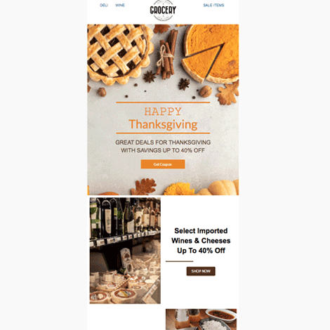 Thanksgiving Food and Restaurant Coupon